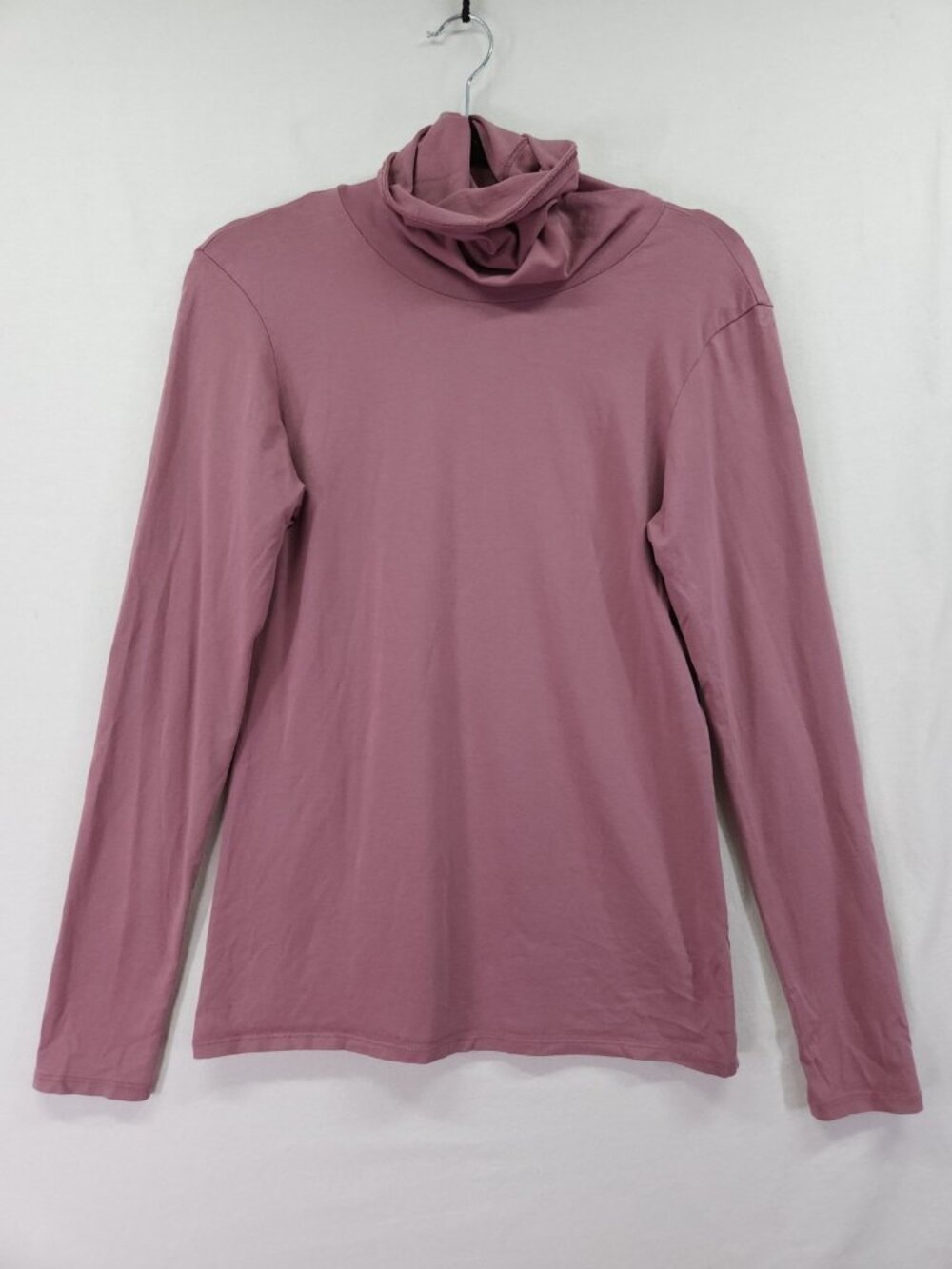 Peruvian Connection Womens Size Medium Mauve Pima Cotton Turtleneck Top